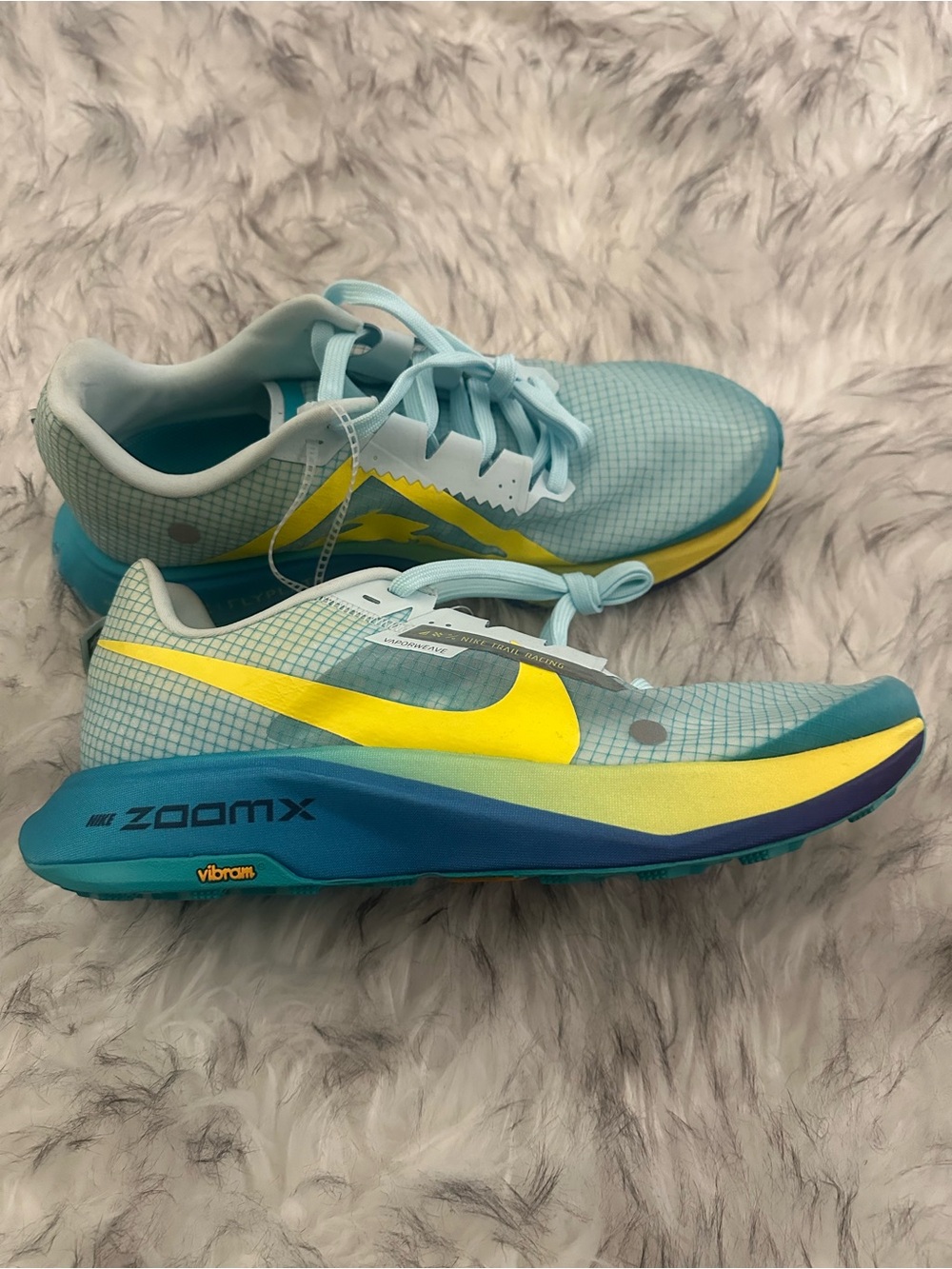 Nike Running Shoes in Aqua Blue & Bright Yellow